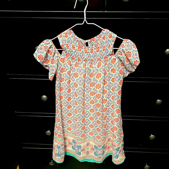 Girls Cold-Shoulder Dress Size 10 - Picture 1 of 2